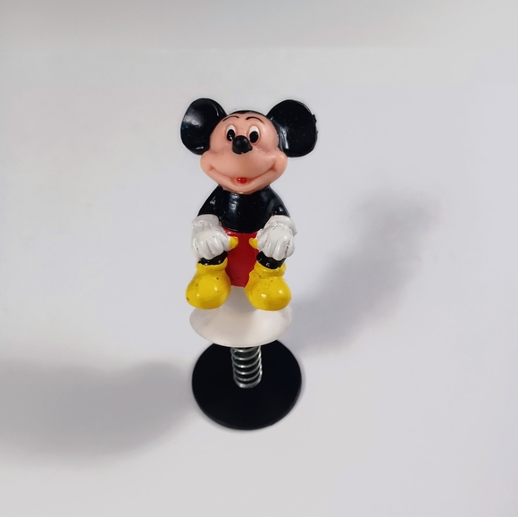 Vintage Toy Walt Disney MICKEY MOUSE Pop Up Rubber Plastic Made in Hong Kong - Picture 4 of 10